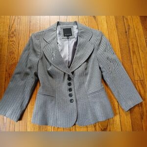 The Limited - Women's Gray Dress Career Suit Blazer Jacket. Size 0